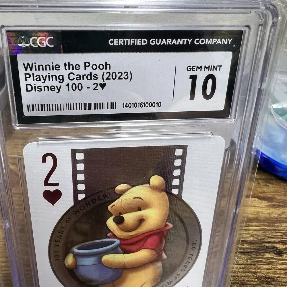Winnie the Pooh Disney 100 Playing Card 2 of Hearts‎ CGC 10 Gem Mint